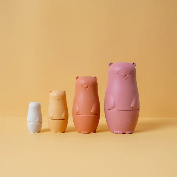 BEARS MATRYOSHKA TOY COLORES NARANJAS