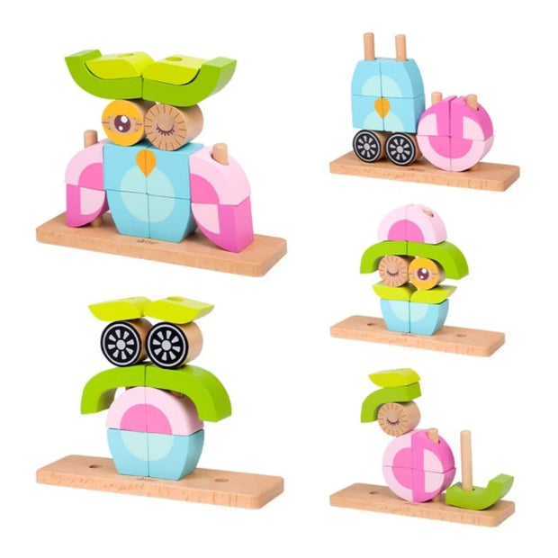 JUGUETE OWL BLOCKS SET