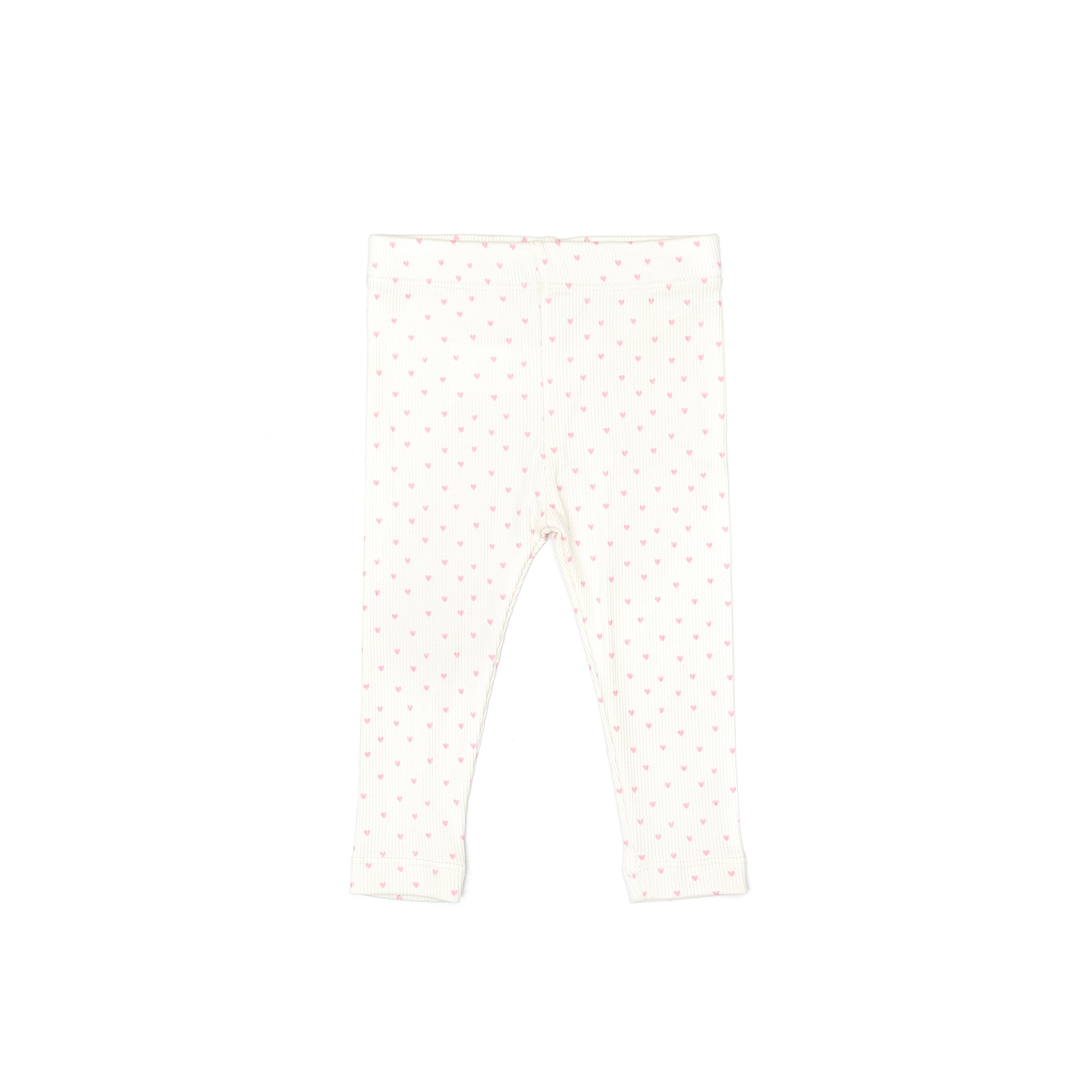 Leggin Perla corazones de algodón rib