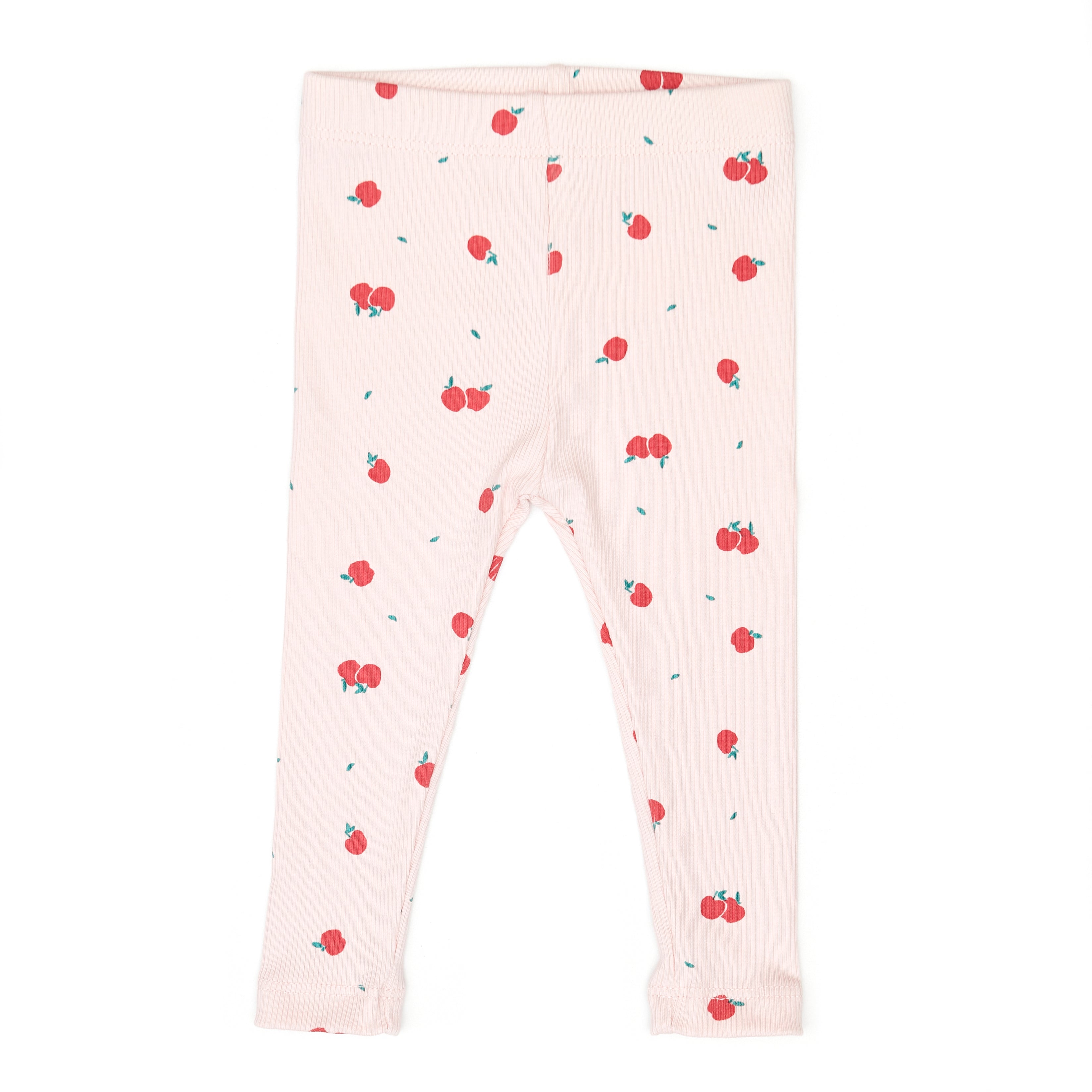 Set 3 pcs Body Bobo + Pant + vincha Rosado Manzanas de Algodón rib