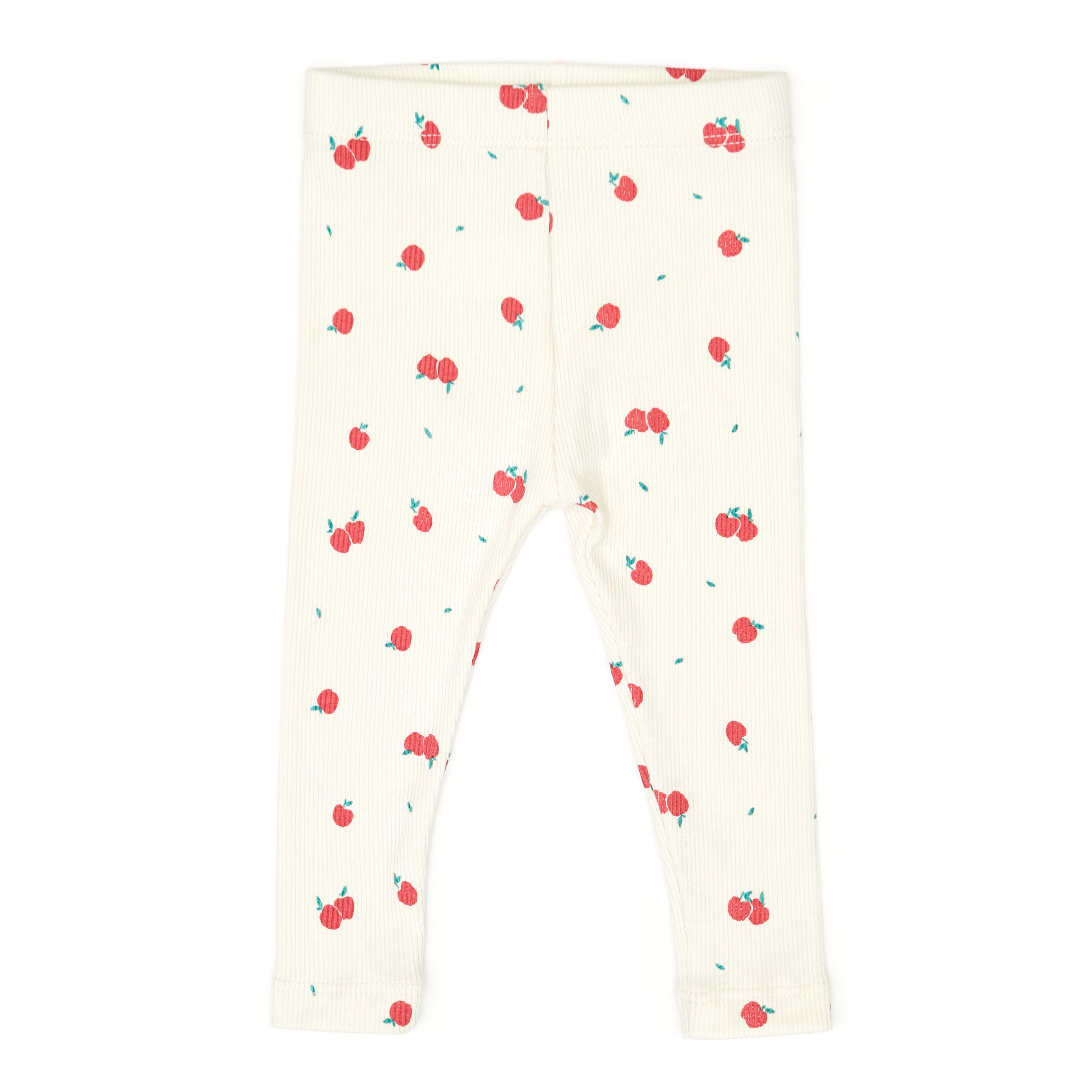 Set 2 pcs Body Bobo + Pant Crema Manzanas de Algodón rib