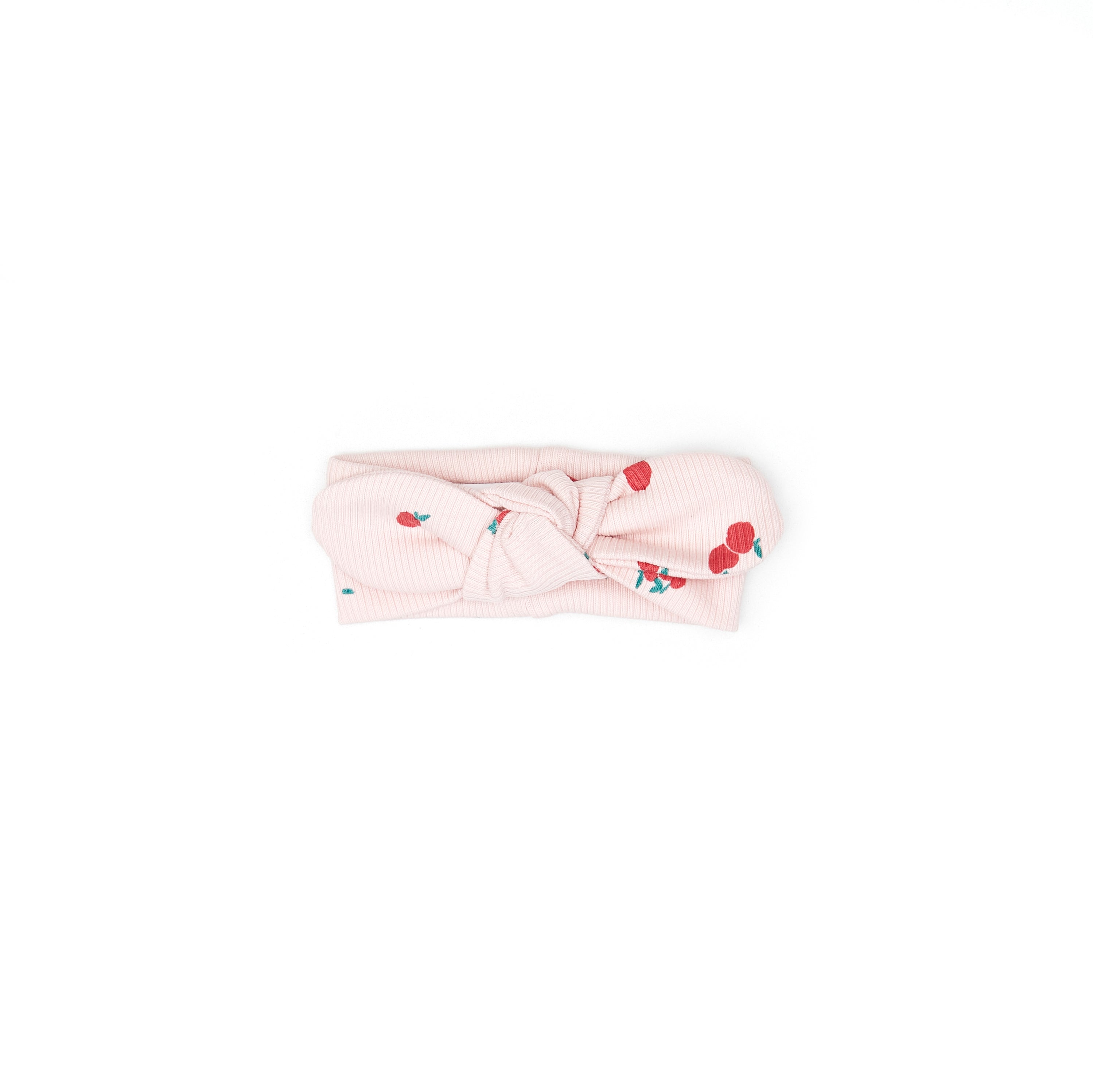 Set 3 pcs Body Bobo + Pant + vincha Rosado Manzanas de Algodón rib