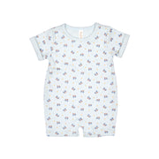 Romper Manga Corta Celeste Bicicletas