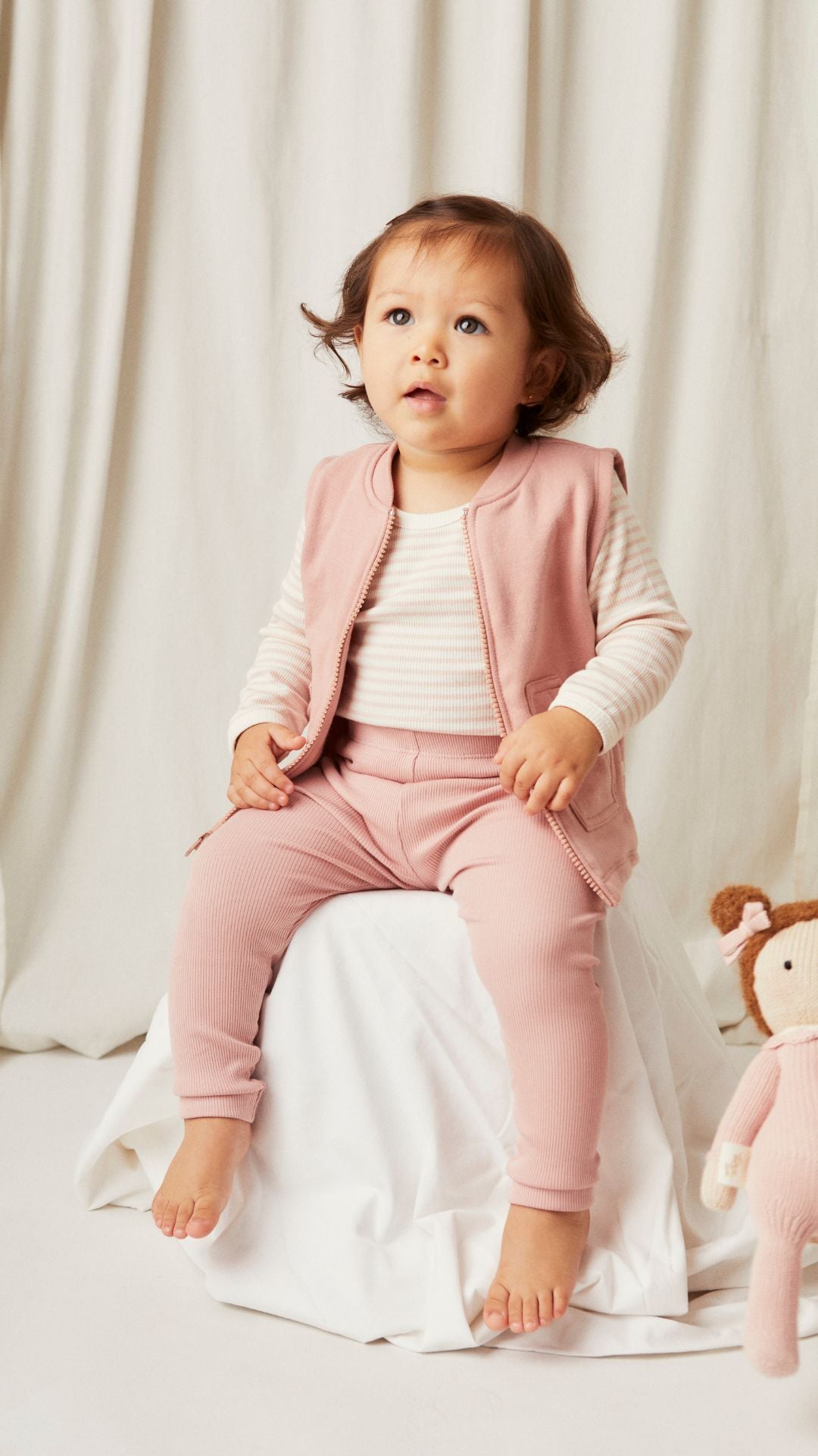 Leggins Coral de algodón rib