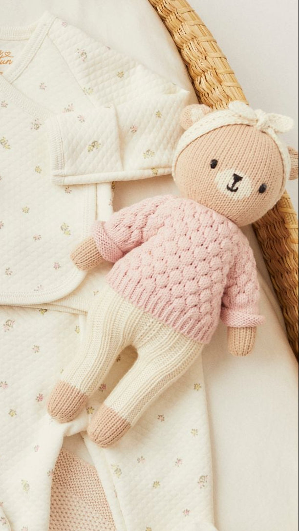 Osita Emma con sweater 29cm Rosado