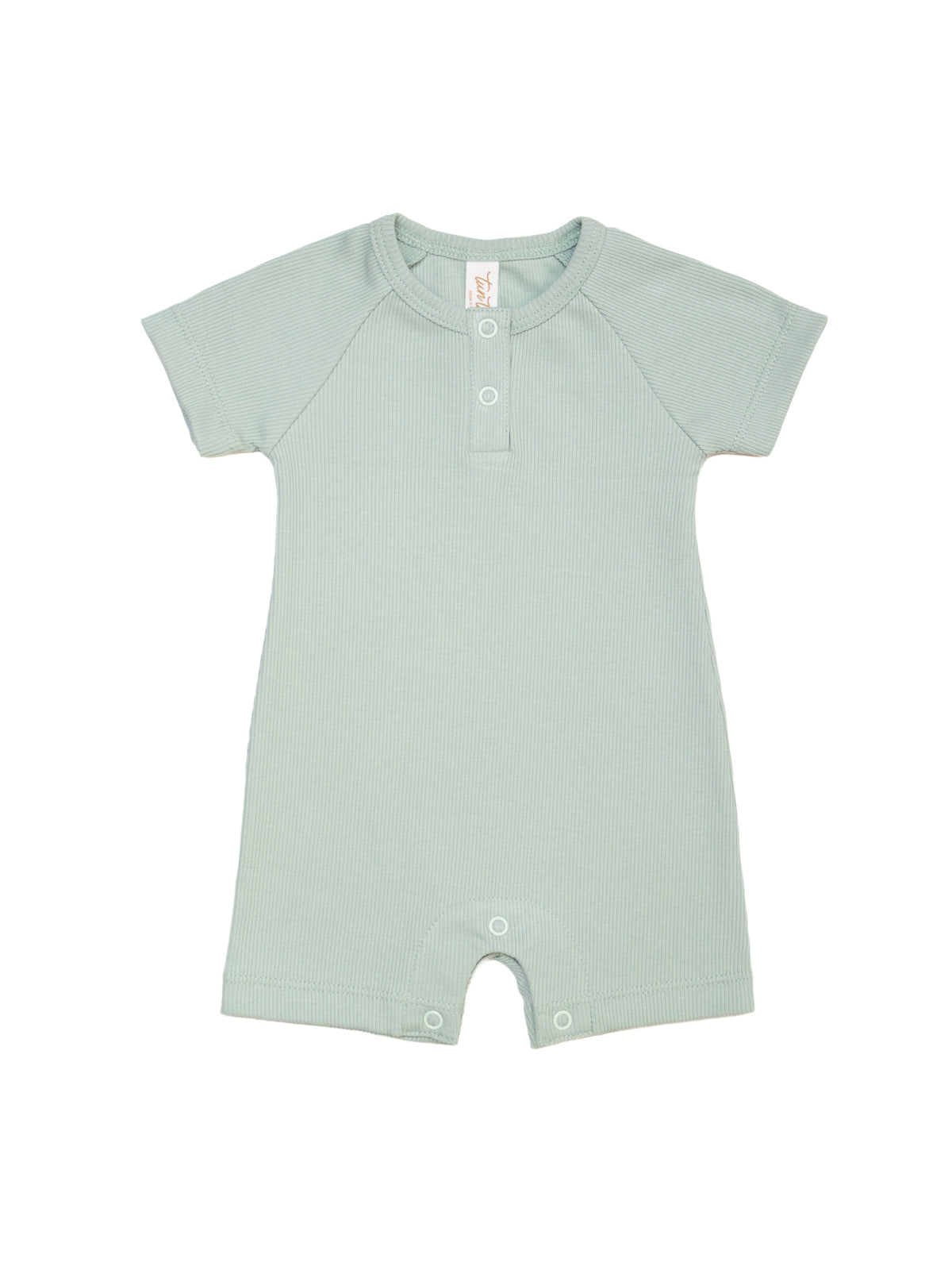 Romper Manga Corta Jade de Algodón rib