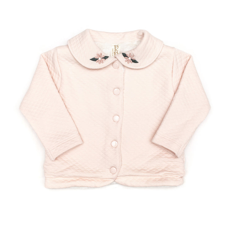 Chaqueta Niña Rosado de Jacquard de algodón