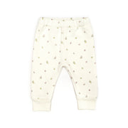 Set Chaqueta + Buzo Niña Perla Flores de Jacquard de algodón