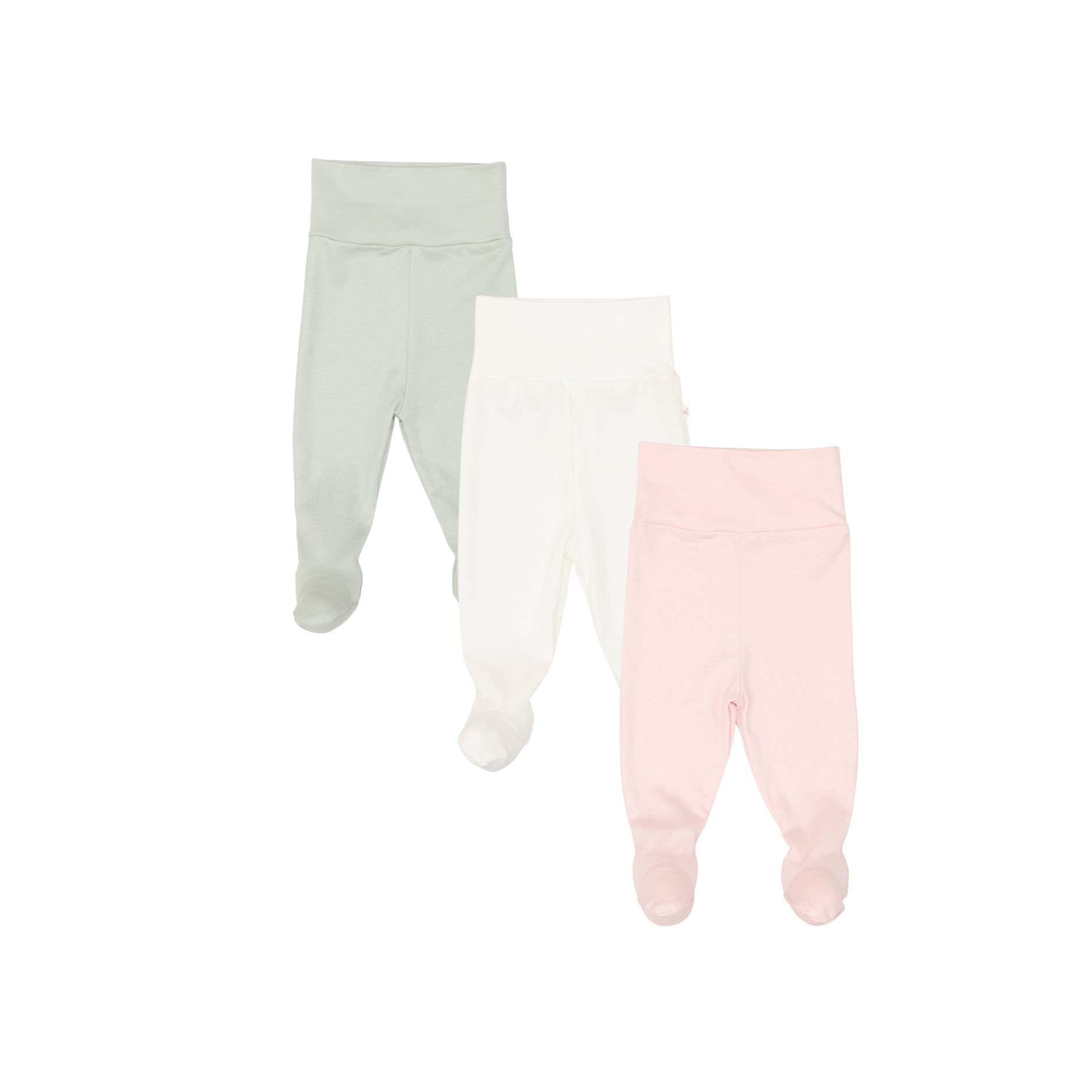 Pack 3pcs Pantalon Cintura Ancha Solido de Algodón Pima