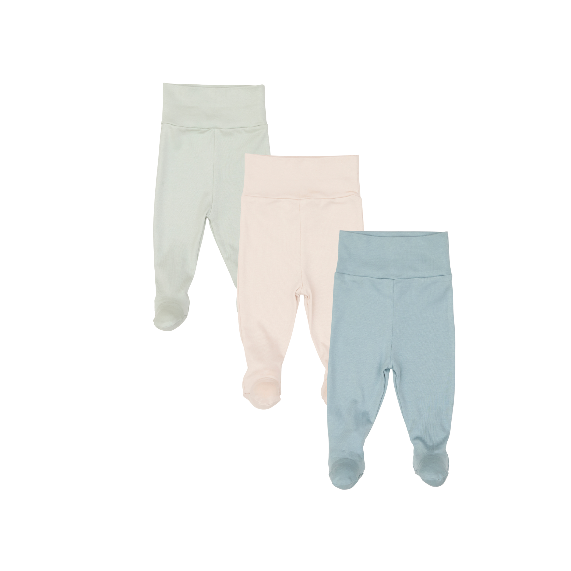 Pack 3pcs Pantalon Cintura Ancha de Algodón Pima