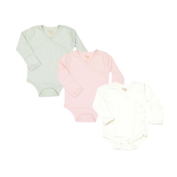 Pack 3pcs Body Cruzado de Algodón Pima