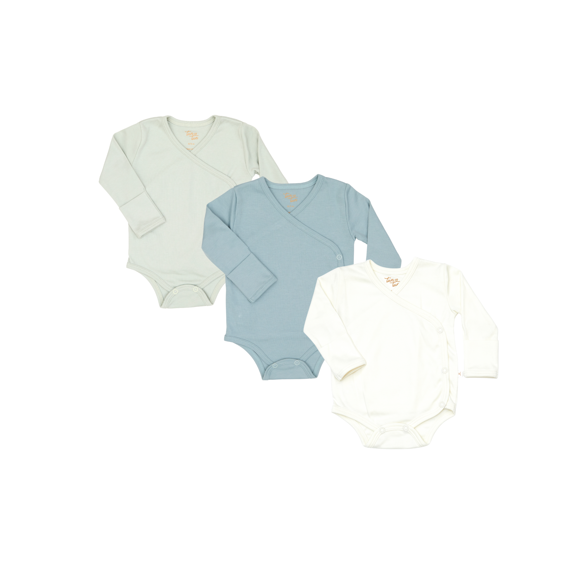 Pack 3pcs Body Cruzado de Algodón Pima