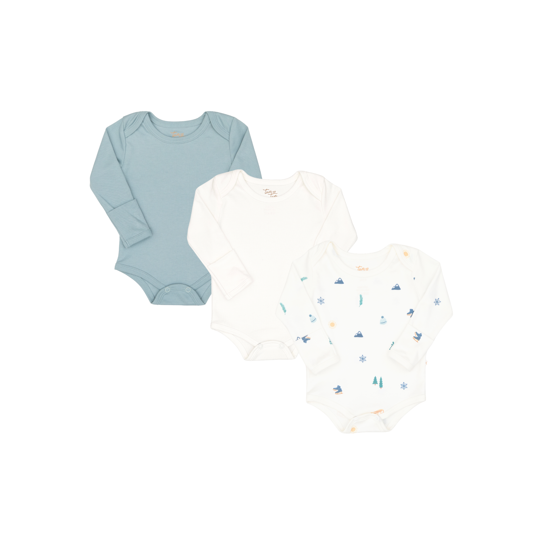 Pack 3 pcs Body Traslapado de Algodón Pima