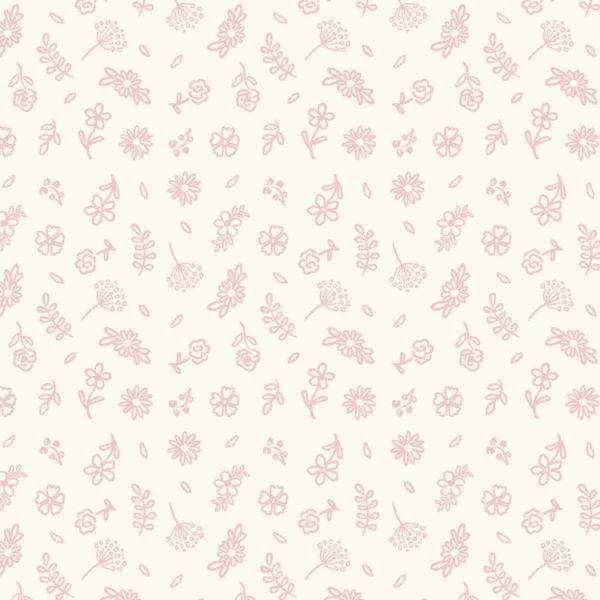 Set 2 Pcs Enterizo Broches + Gorro Perla Flores Rosadas de Algodón pima