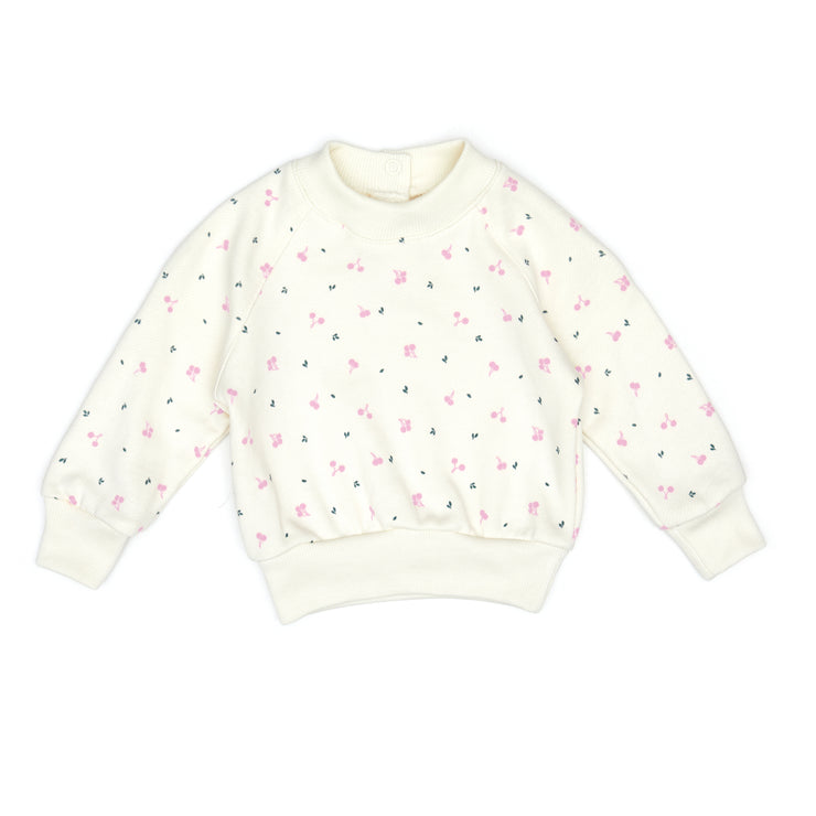 Polera French Perla Cerezas Fucsia