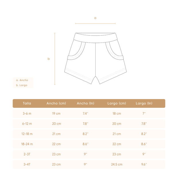 Set Polo  Bolsillo + Short Perla / Azul de algodón