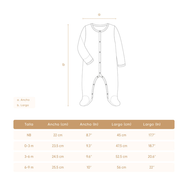 Enterizo Broches Perla Cerezas Fucsia de algodón pima