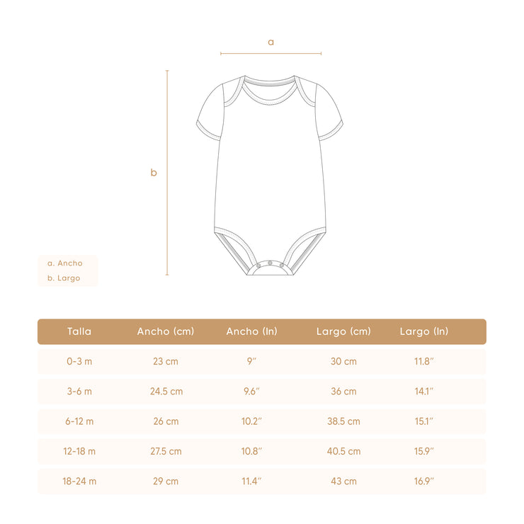 Set Bodys 2 Pcs  Perla/ Perla Osos de algodón pima