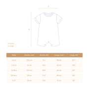 Romper Manga Corta Perla Bicicletas de algodón pima