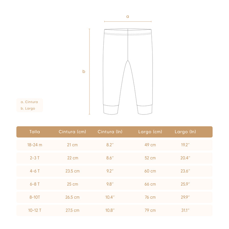 Pijama Polo + Pantalon Perla Naranjas de algodón pima