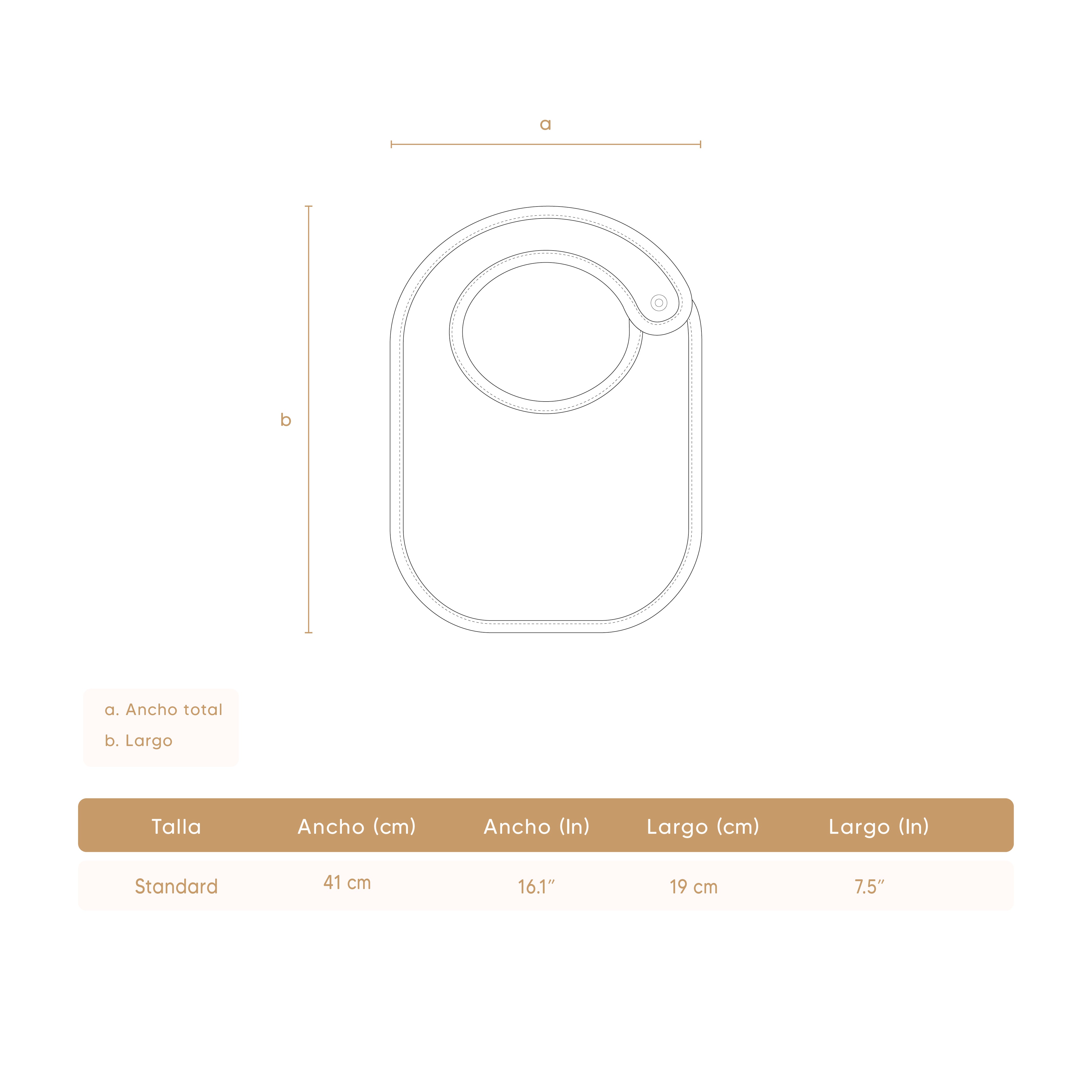 Babero Grande Cerezas Rojas de algodón pima