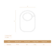 Babero Grande Cerezas Rojas de algodón pima