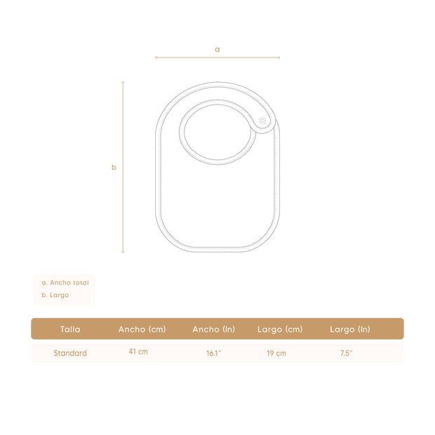 Babero Grande Cerezas Rojas de algodón pima