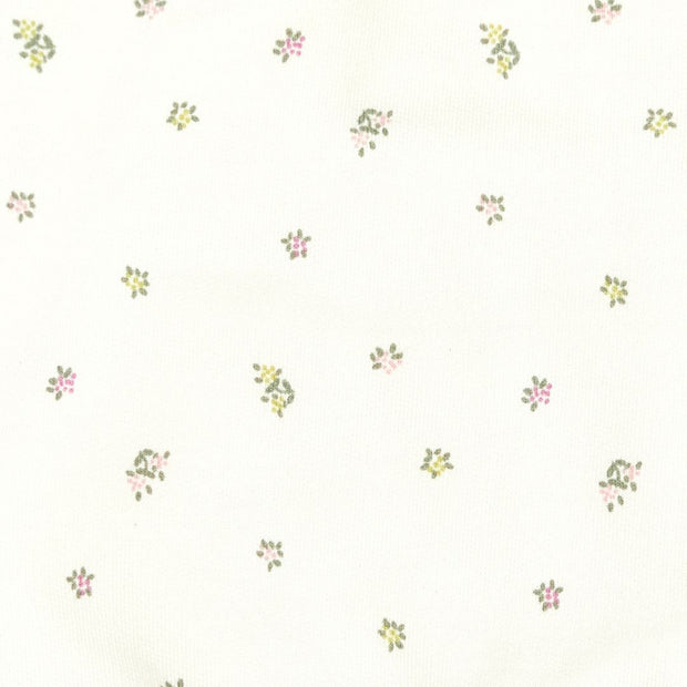 Set Polera Bobo Perla Flores + Buzo Coral de Algodón franelado