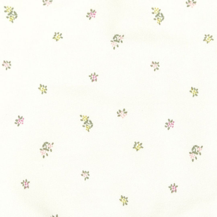 Set Polera Bobo Perla Flores + Buzo Coral de Algodón franelado