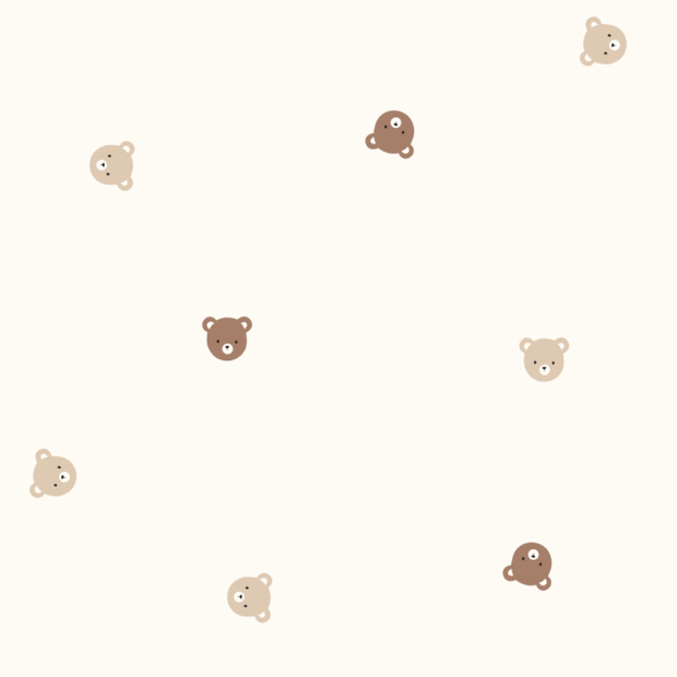 Babero Grande Perla osos de algodón pima