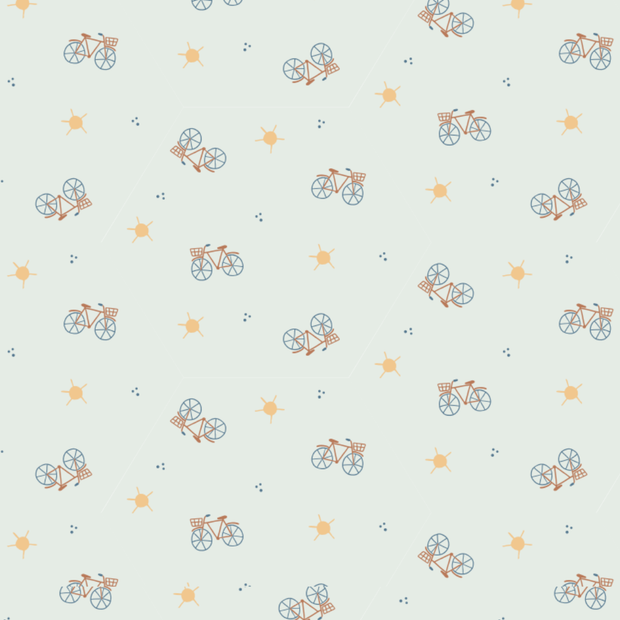 Set Bodys 2 Pcs  Perla Bicicletas / Celeste Bicicletas