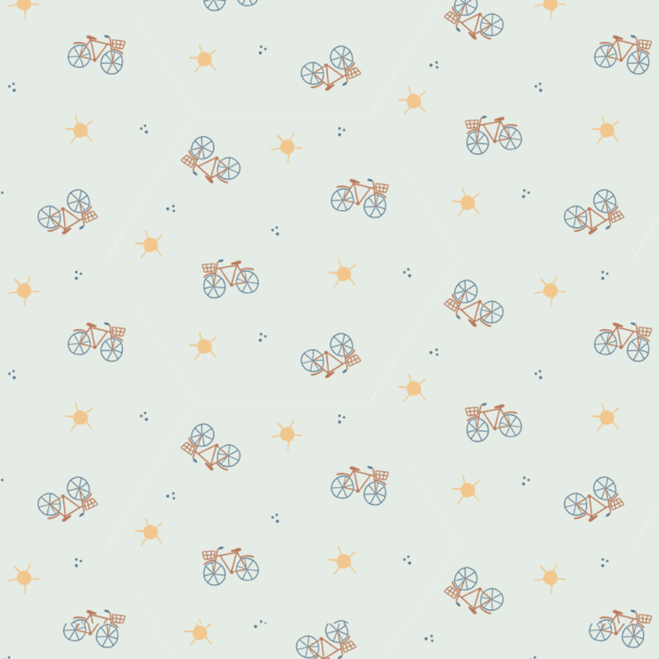 Set Bodys 2 Pcs  Perla Bicicletas / Celeste Bicicletas