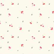 Babero Grande Cerezas Rojas de algodón pima