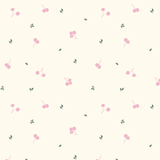 Manta De Algodón Perla Cerezas Fucsia