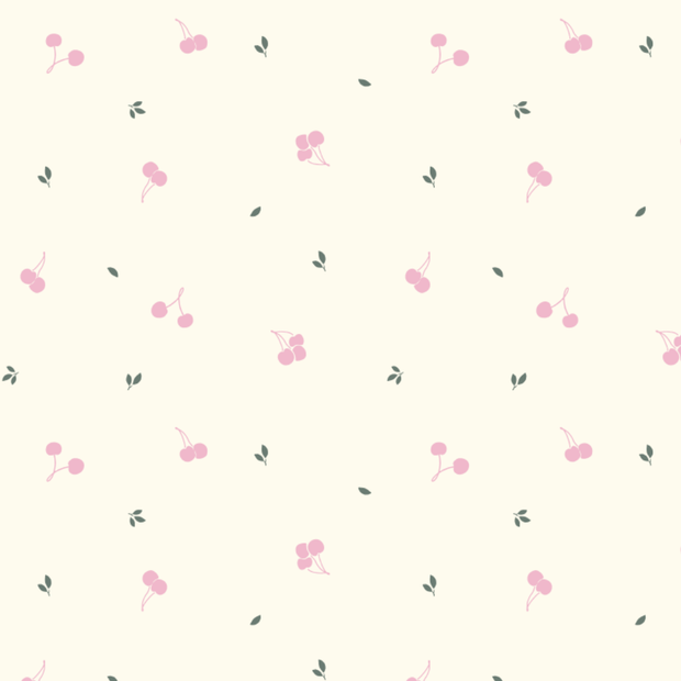 Manta De Algodón Perla Cerezas Fucsia