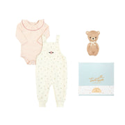 Ajuar Romper + Body + Osito + Cajita de Regalo