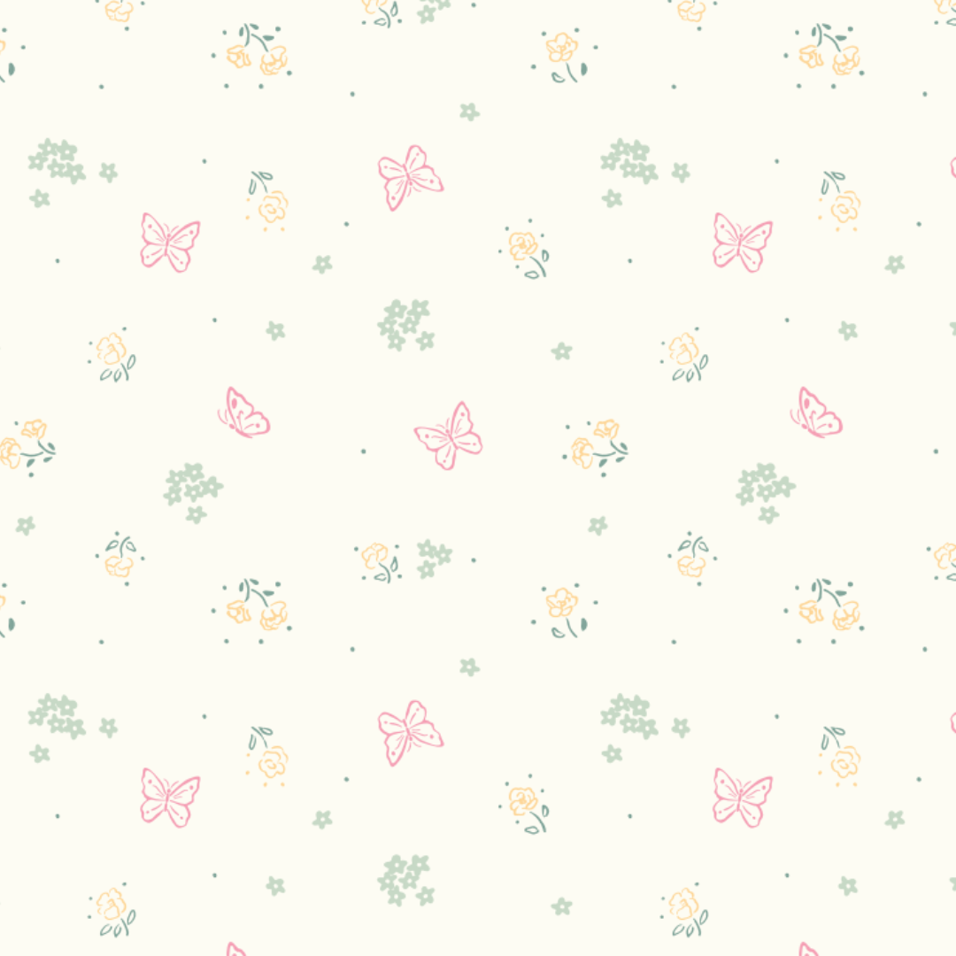 Romper Manga Bobos Mariposas Perla Algodón Pima