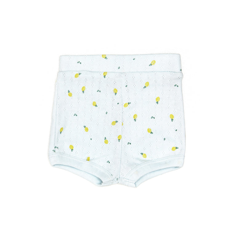 Polo Bobo + Short Pointelle Celeste limones