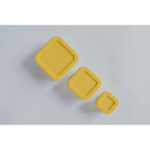 MINI BENTO BOX SILICONA SET X3 MUSTARD