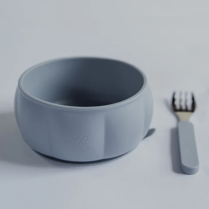 BOWL DE SILICONA - CURVY STEEL GREY