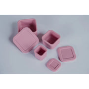 MINI BENTO BOX SILICONA SET X3 PALE MAUVE