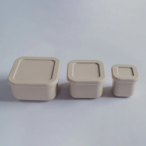 MINI BENTO BOX SILICONA SET X3 SAND