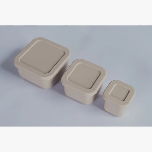MINI BENTO BOX SILICONA SET X3 SAND