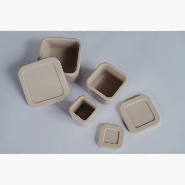MINI BENTO BOX SILICONA SET X3 SAND