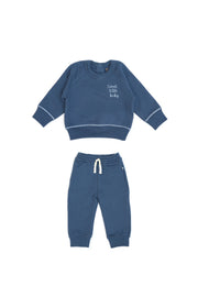 Set Polera + Buzo Azul