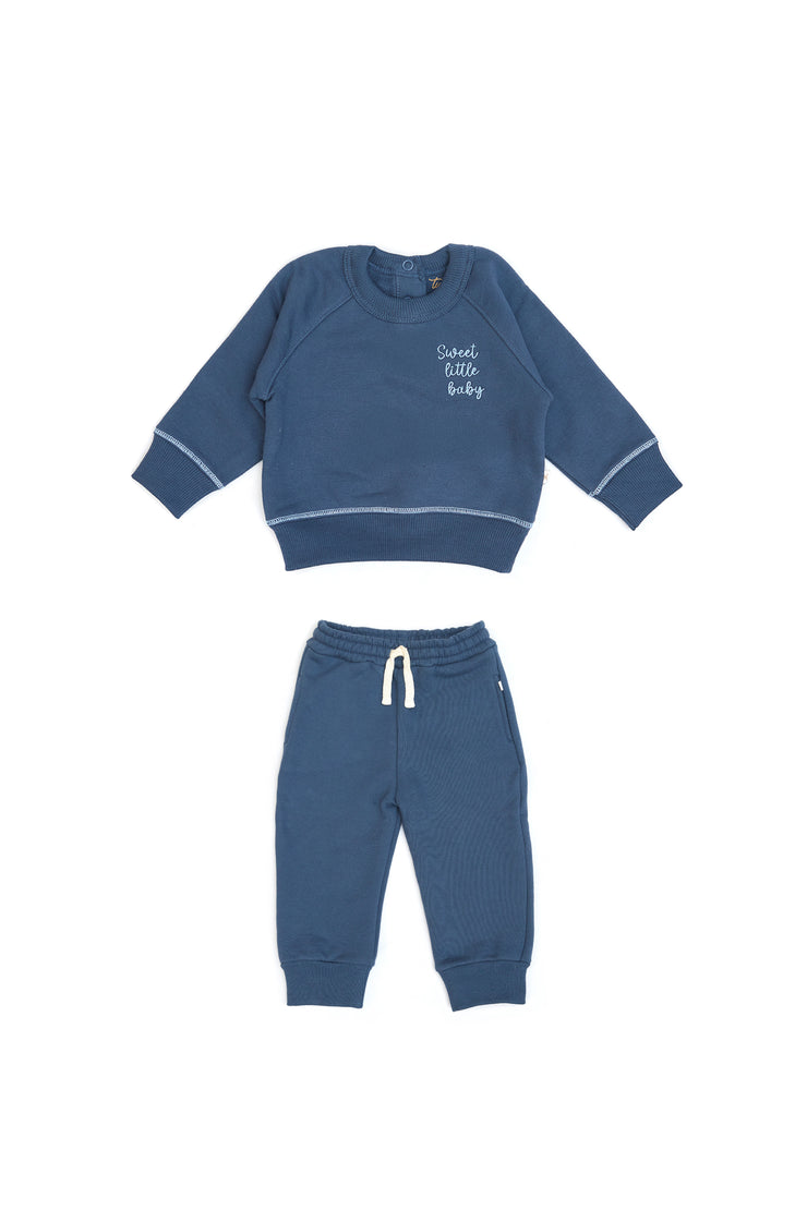 Set Polera + Buzo Azul