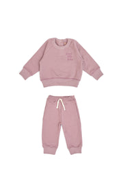 Set Polera + Buzo Lila