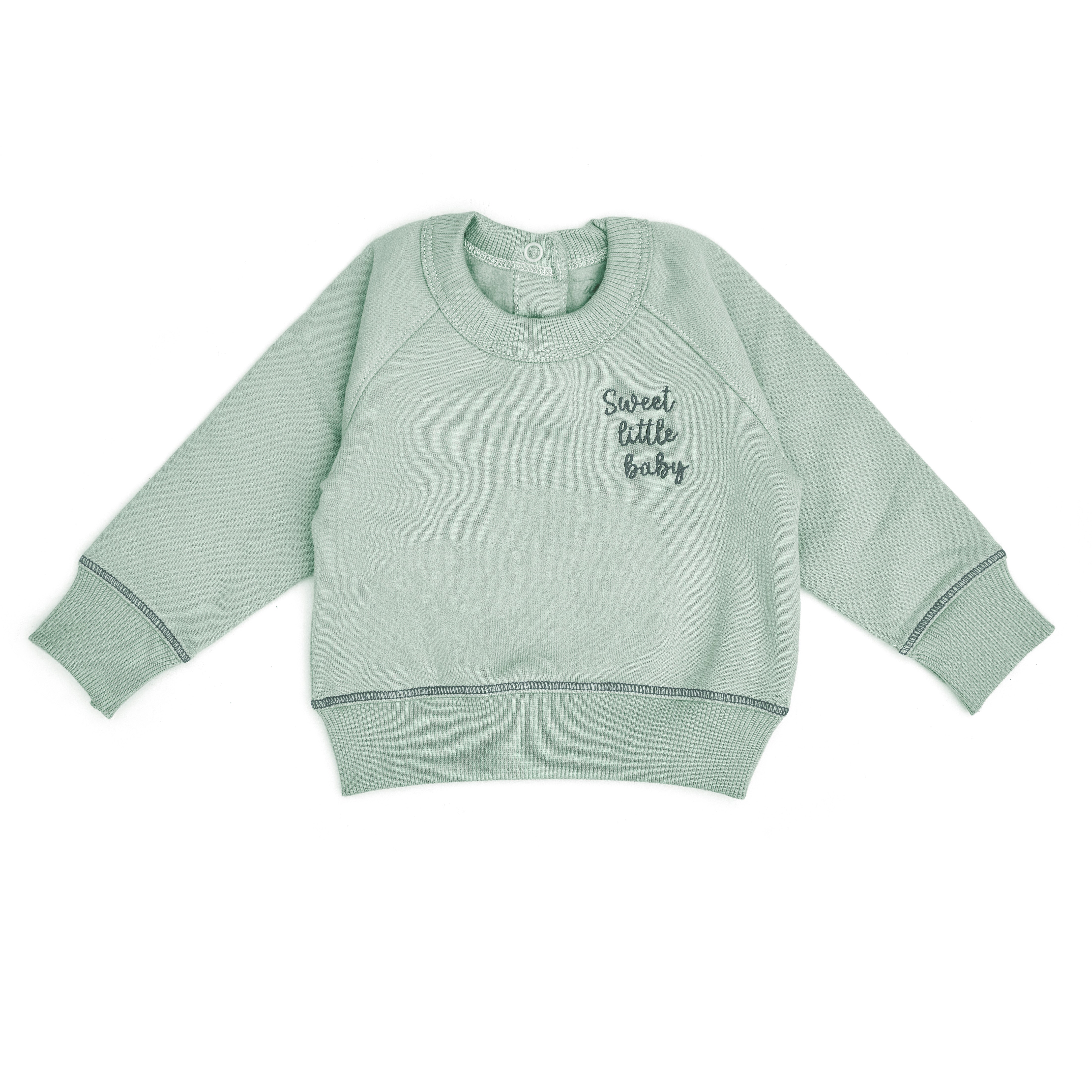 Polera Bebé Verde de algodón franelado