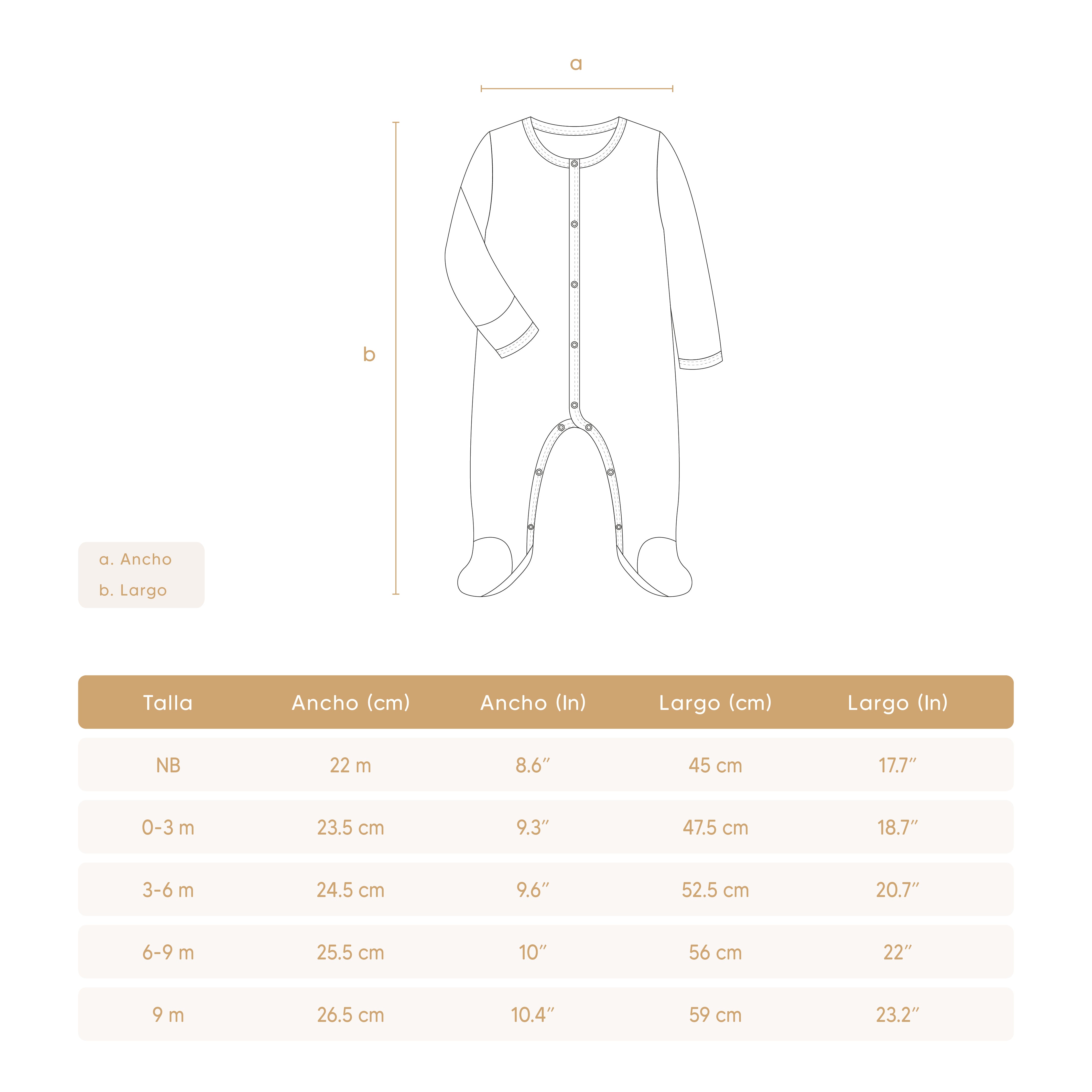 Enterizo Broches Perla Florecitas de Algodón Pima