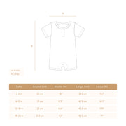 Romper Mc Short Perla Rayas Azul de algodón rib